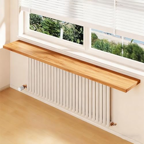 Cache-radiateur mural rectangulaire bois pour masquer radiateur salon
