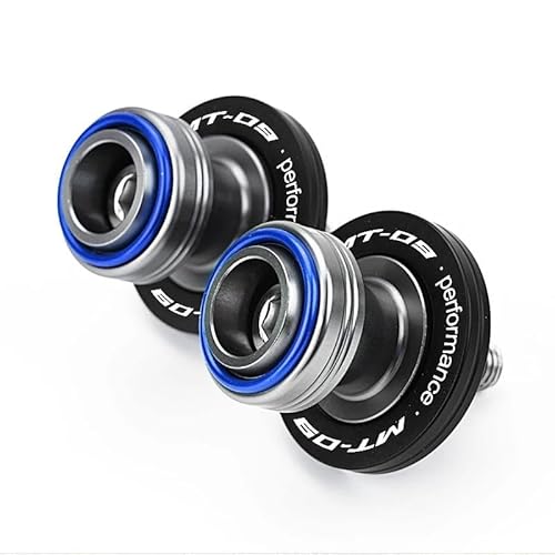 オートバイ スイングアーム スプール スライダー For MT03 MT07 MT09 MT10 FZ07 FZ09 6mm スイングアームスプール スタンド スクリュースライダー(青,For mt09)