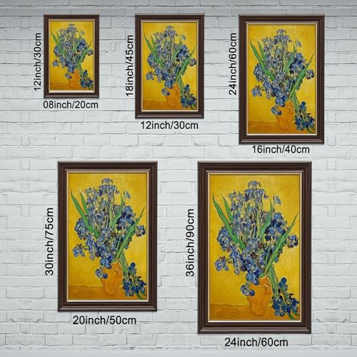Impression sur toile Iris de Vincent Van Gogh 50x76cm