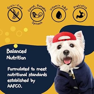 MOOCHIE Grain Free Moist Canine Meals for Small Canine – Digestive Care – Made with Actual Rooster, Beef and Greens – No Added Preservatives or Synthetic Flavoring – 12 x 3 oz Pouch