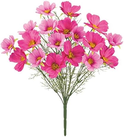 Amazon コスモスブッシュ 18 ラベンダー Flb8078lv コスモス 秋桜 秋の造花 造花 ブッシュ 束 アートフラワー 造花 オンライン通販