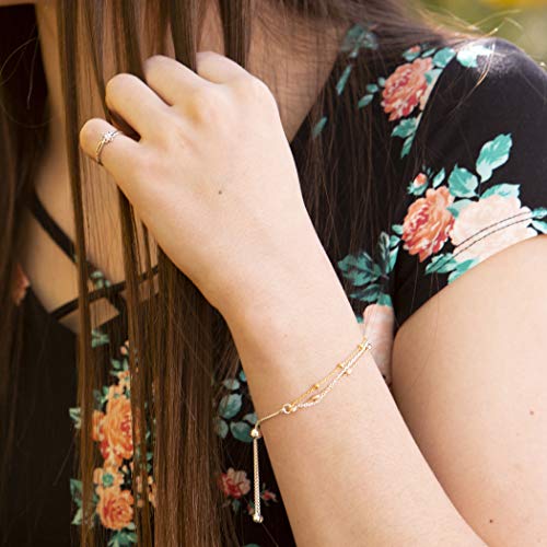 Bolo Bracelet .925 Sterling Silver With Rose-Gold Plated And 14K-Gold Plated Accents Adjustable 6"- 9" #TOP1