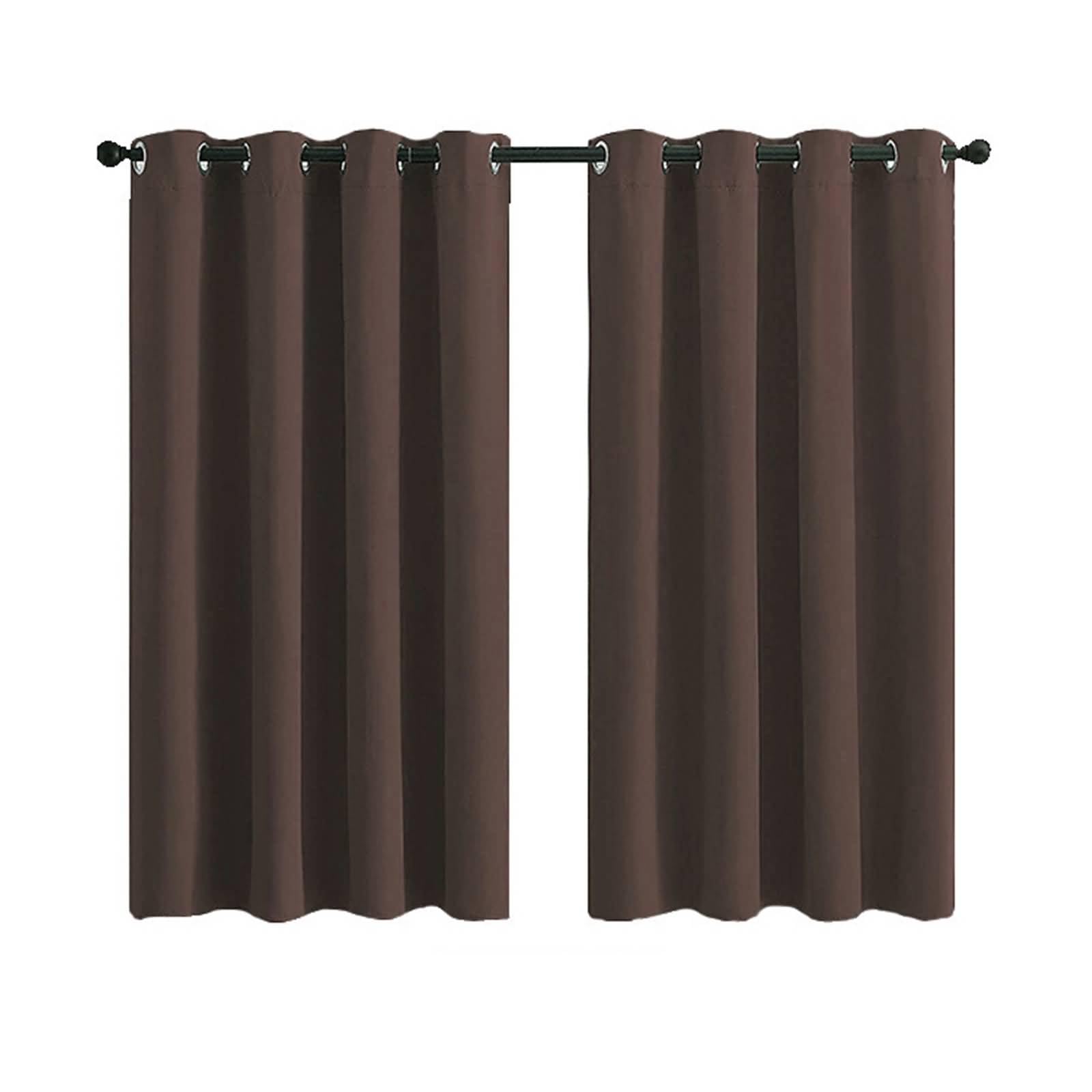 Rideau anti soleil bloquant la lumière pour fenêtre de chambre café 132x160