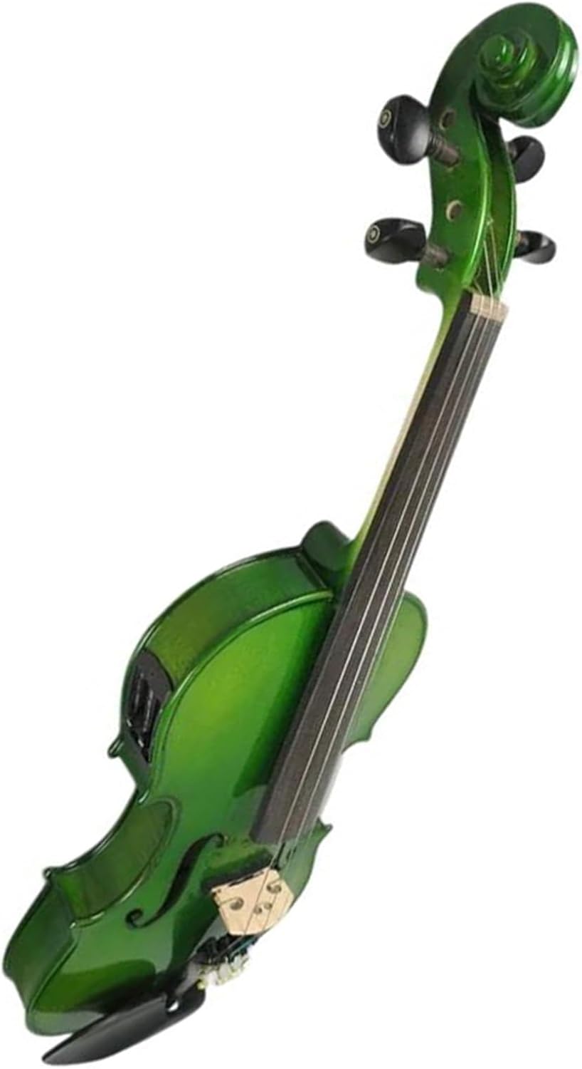 バイオリンセット グリーンのアコースティックバイオリン 4/4