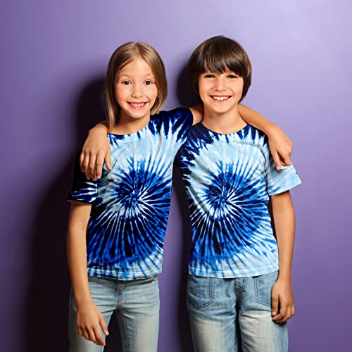Image of Kids Tie Dye Shirt 6-18 Years Children Hippies Senior Tie-Dye Tee Tshirt for Boys' Girls'