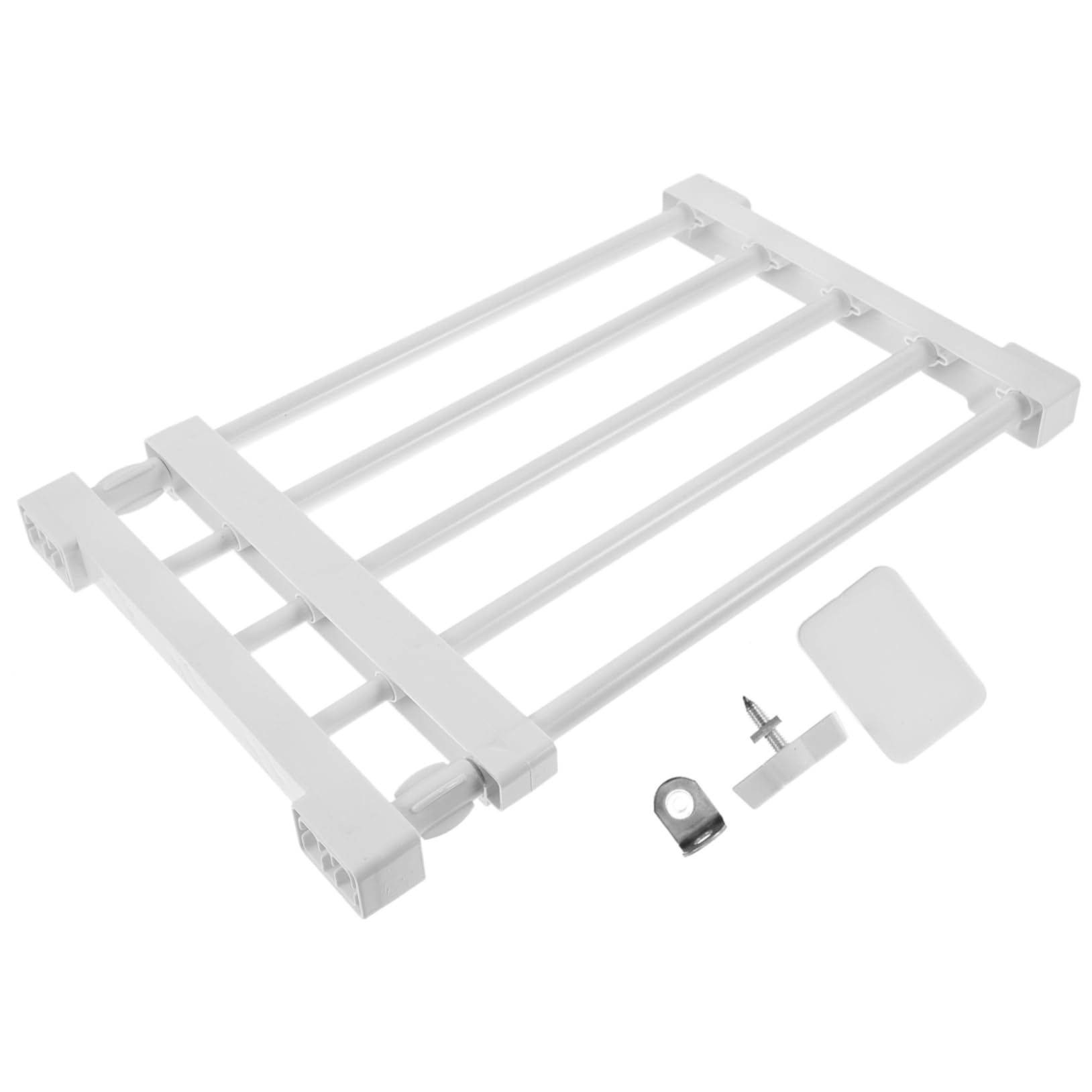 KOMBIUDA Retractable Storage Shelf Organizer Adjustable Closet Separator for Space-Saving Storage Wardrobe Bathroom Kitchen Shoe Cabinet Nail Installation Material Wide