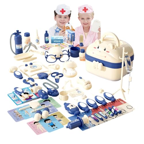 Kit del Doctor - Playset Médico Con Diseño De Maletín,Juego Para Juego De Rol, Playset Médico Para Niños, Juego De Ficción, Multifuncional Con Y Sonidos,Para El Simbólico