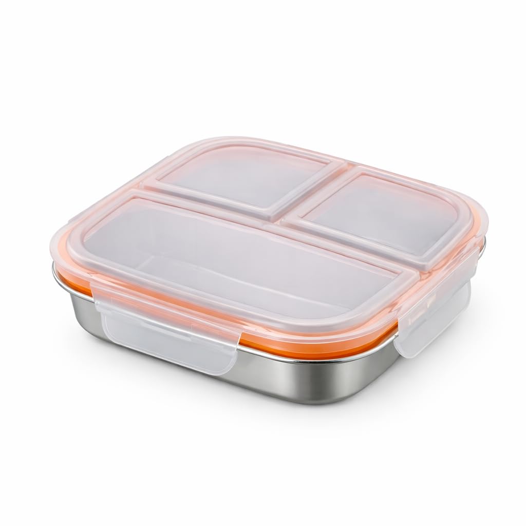 Motka Stainless Steel Lunch Box - 3 Compartments -23