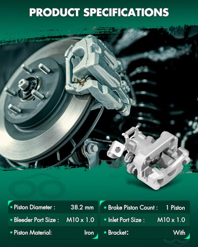 Image of SCITOO Rear Left Brake Caliper With Bracket 19B6287 Compatible For Toyota Prius 2010-2015 For Toyota Prius Plug-In 2012-2015