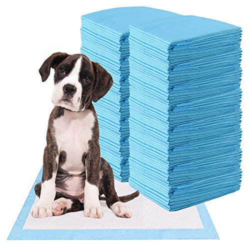 COSTWAY Trainingsunterlagen Hunde, Auslaufsicheres 5-lagiges Design, Welpenunterlagen Puppy-Pads, Hygieneunterlagen Einwegpads PIPI-Pads, Trainingspads Welpen (150 Stück 60x90cm)