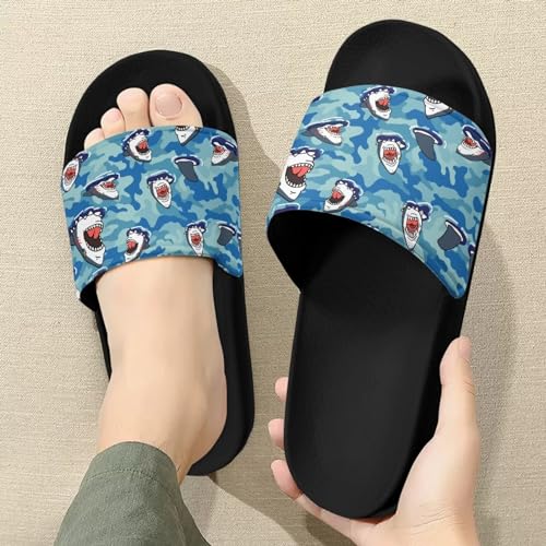 Image of Footwear for Mens Open Toe Athletic Sandals Anti-Slip Sole Slide Sandals Pillow House Flat Shoes Comfortable Slip On Slippers for Indoor & Outdoor