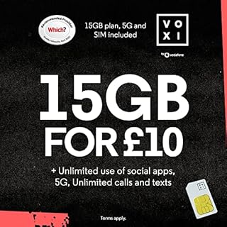 Vodafone VOXI £10 Plan SIM(packaging may vary)