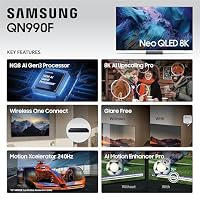 Samsung 65-Inch Class Neo QLED QN990F 8K Mini LED Smart TV (2025 Model) NQ8 AI Gen3 Processor, Upscaling Pro, Wireless One Connect, Glare Free, Samsung Vision AI, Alexa Built-in — image 4