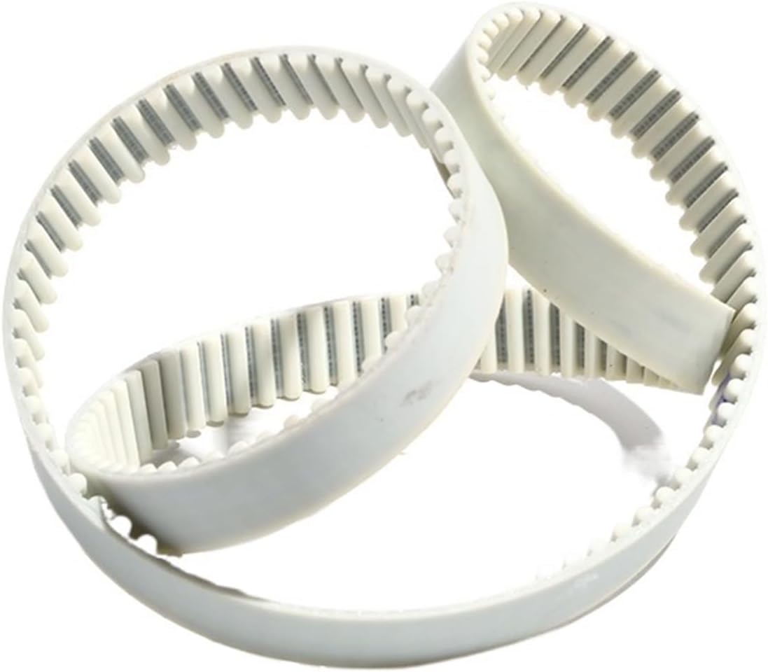 HTD5M Polyurethane Belt 5M-820/830/840/850/860/870 Closed Loop Toothed Belt 15/20/25/30mm Width White PU Gear Pulley Belt