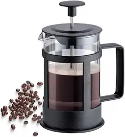 Cafeteira Prensa Francesa de 600ml, vidro borossilicato resistente ao calor, aço inoxidável e plástico PP livre de BPA, perfeita para quem aprecia um café encorpado, aromático e cheio de sabor