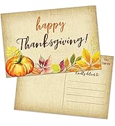 T MARIE 50 Happy Thanksgiving Postcards - 4"x6" Blank Bulk Greeting Cards Set for the Fall - Vint...