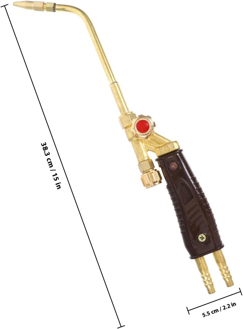Self Ignition with Adjustable Flame Propane Welding Torch Head and Copper Material and Loosening Bolts for Metal Searing Steaks in Plumbing and Hvac Applications