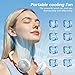 Neck Fan,Portable Neck Fans Rechargeable Personal Fans For Your Neck Wearable Fan Neck Air Conditioner Cooling Neck Fan With 360 Degree Rotation 2000mAh For Travel Sports Walking And Outdoor Working