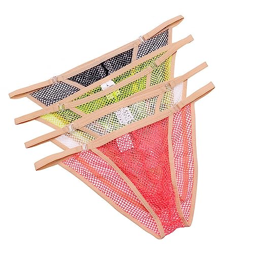 Men's Sexy Low Waist Briefs Transparent Quick Dry Adjustable Snap on Bikini Underwear2