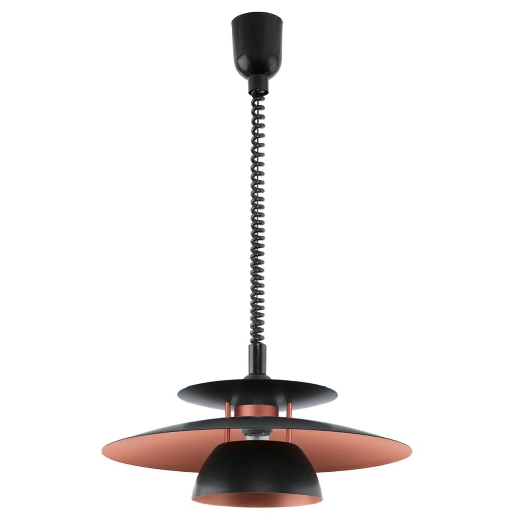 EGLO 31666 Brenda Pendant Light in Black and Copper