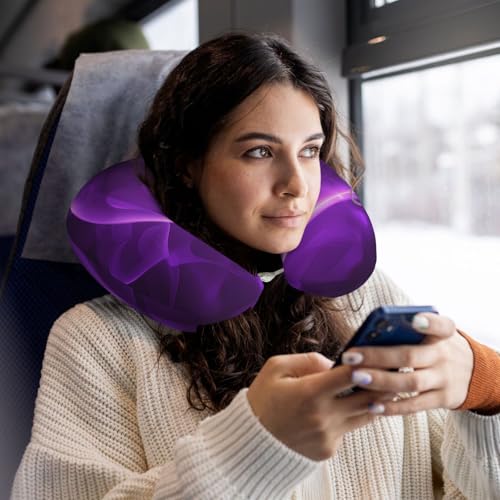 Almohada de espuma viscoelástica de viaje con funda lavable miniatura 6