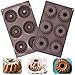 ZSWQ 2Pcs Mini Donas Molde Molde para Hornear Silicona Mini Bundt Gugelhupf 6er con Revestimiento Antiadherente 29,2 x 17,2 x 3,6cm