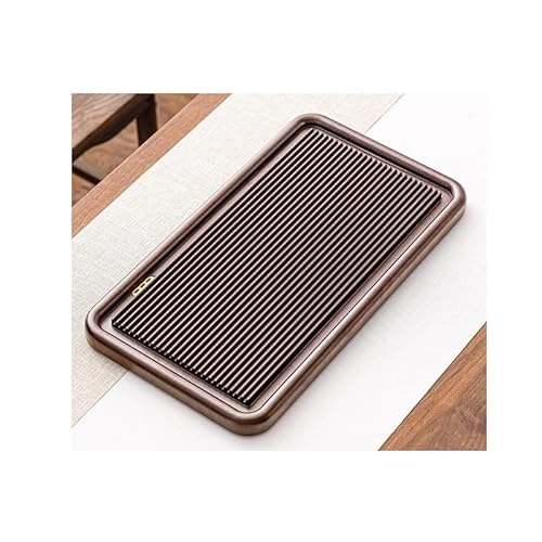 GTHTUHFD Kung Fu Tea Tray Tea Tray Household Whole Solid Wood Tea Tray, Drainage Modern Simple Office Tea Table Tea Tray Tea Room Tray,size_name-S