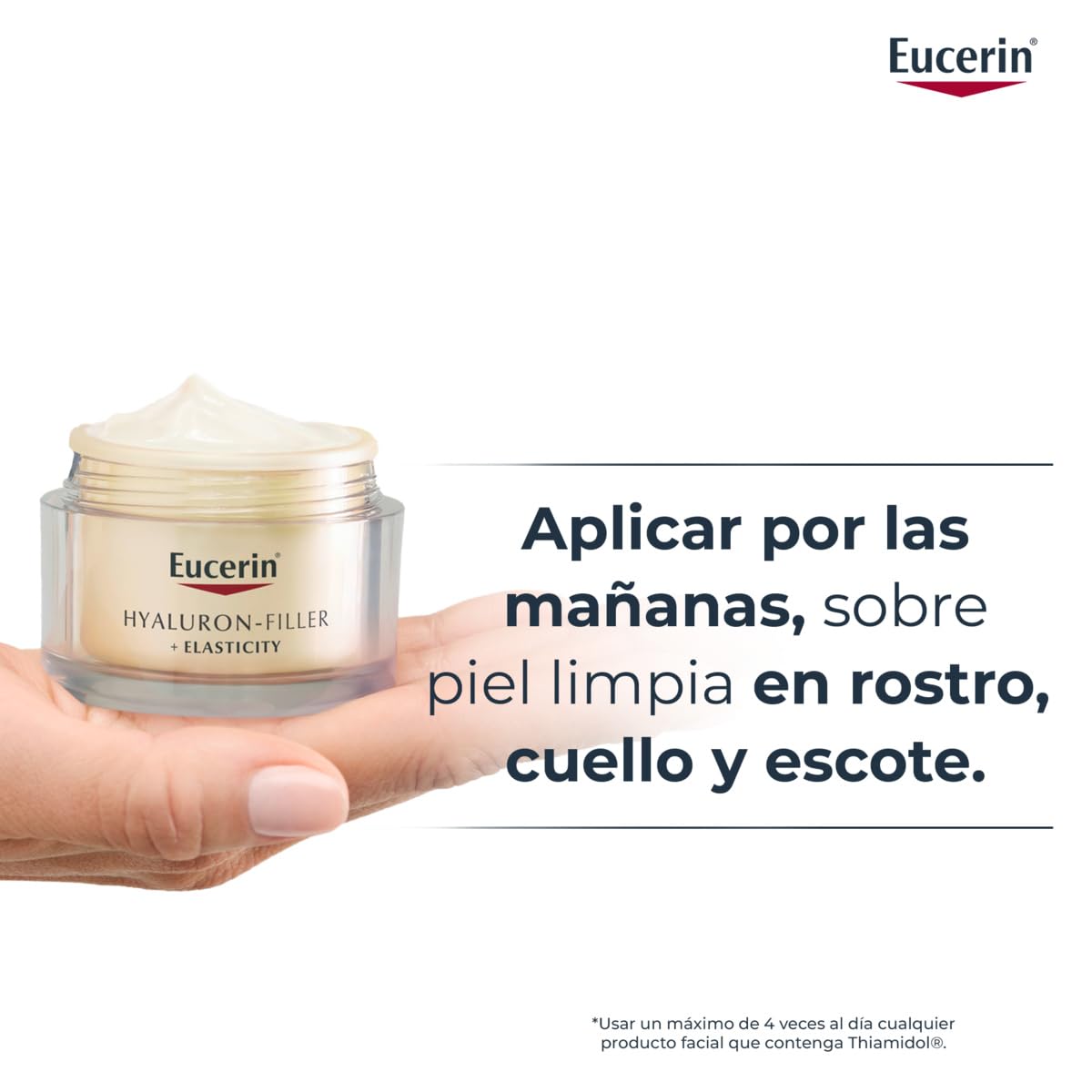 Eucerin Hyaluron-Filler + Elasticity Crema de Día FPS 30 (50 ml), crema antiedad y antiarrugas, fórmula con Thiamidol, Collagen Elastin Complex y Ácido Hialurónico, para todo tipo de pieles