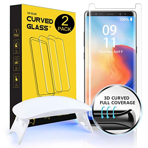 Ni-SHEN Samsung Galaxy S9 Screen Protector Glass,3D Curved Full Coverage Tempered Glass (Liquid Dispersion Technology), S9 UV Protective Film (5.6 inches, 2 Pack) Ni-SHEN Samsung Galaxy S9 Screen Protector Glass,3D Curved Full Coverage Tempered Glass (Liquid Dispersion Technology), S9 UV Protective Film (5.6 inches, 2 Pack)