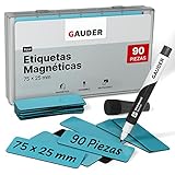 VERSATILIDAD: Ya sea en la pizarra Kanban, en la pizarra blanca o en la nevera, los imanes para pizarra magnética GAUDER son siempre una buena opción.