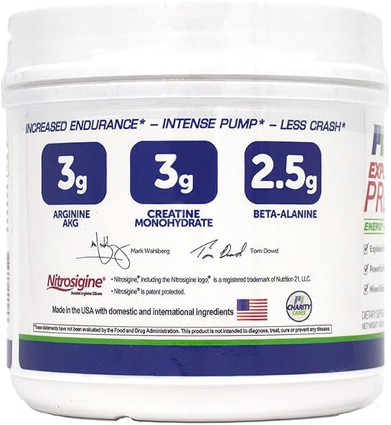 PERFORMANCE INSPIRED Pre-Workout Powder - Contains Citrulline - Nitrosigine - Green Tea - All Natural - 1.42 lb - Tropical Fruit Punch