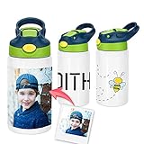 🎁 UN REGALO PERFECTO PARA LOS MÁS PEQUEÑOS - Al poder personalizarlas con imagen y/o texto permite que sea muy fácil diferenciarla entre herman@s, o compañeros del colegio y evitar discusiones o pérdidas. Esta botella es un regalo perfecto para cualquier época del año. Dejarás a todos con la boca abierta con un regalo muy original, único y exclusivo.