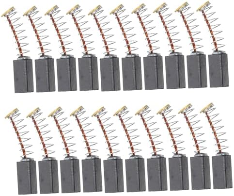 NUOBESTY 20 adet karbon fırça, elektrikli aletler için karbon fırça, elektrikli aletler için karbon fırça seti, motor fırçası aksesuarı, yedek karbon fırça - Görsel 1