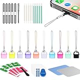 USB C Dust Plug,10 Pack Colorful Type C Charging Plugs Cover Protector,Port Anti Dust Plug Cap with Speaker Dust Cover,for iPhone 17,16,15 Series,Samsung Galaxy S22/S21/S20,Note 20/10,All USB C