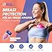 Boob Protect Women’s Chest Guard – Impact-Resistant Breast Protector Inserts for Sports | Fits Any Sports Bra | Female Athlete Protective Gear for Rugby, Soccer, Lacrosse & More