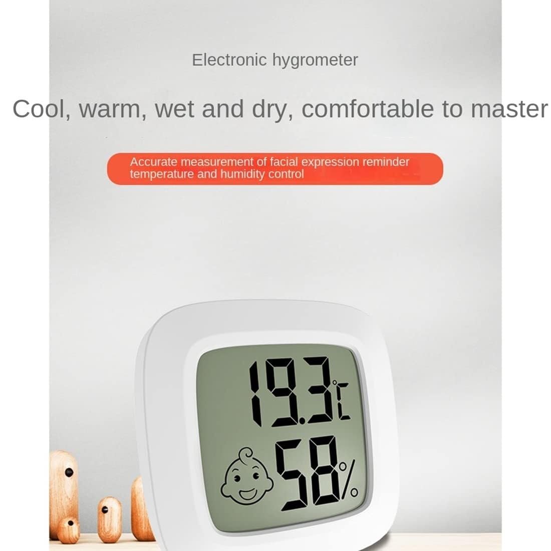 Cyfrowy higrometr LCD, termometr, elektroniczny miernik temperatury i wilgotności do użytku wewnętrznego