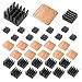Lanpu 30 PCS Raspberry Pi Heatsink Kit Copper Raspberry Pi Aluminum Heatsink for cooling cooler Raspberry Pi 3, Pi 2, Pi Model B+