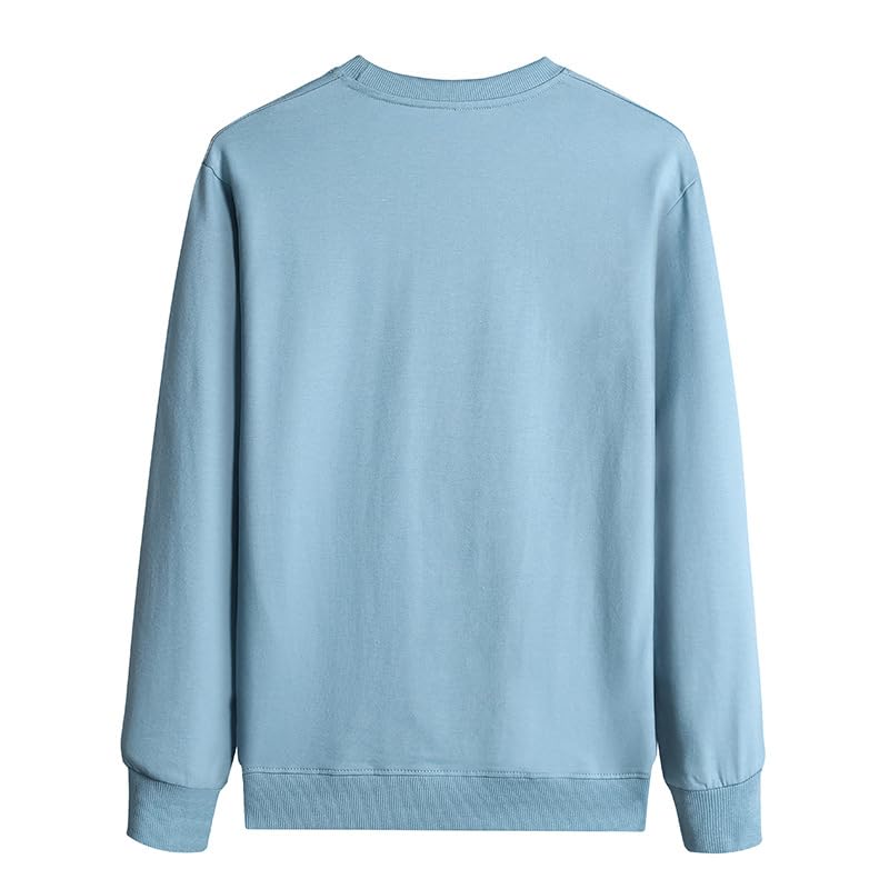 Dninmim Men's Solid Sweater/Long Sleeves Pullover/O-Neck Casual Sportswear2