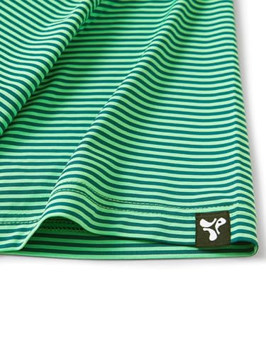 Image of Men' s Golf Shirts Short Sleeve Performance Moisture Wicking Dry Fit Striped Golf Polo Shirts for Men