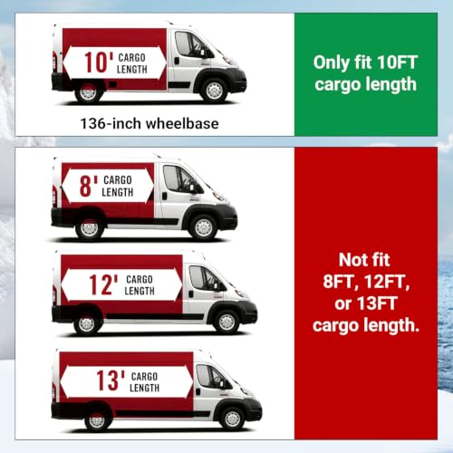 Image of powoq Cargo Mat Compatible with 2014-2025 Dodge Ram ProMaster 136''WB