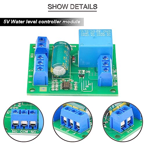 Youmile 2 Stück Water Level Controller Modul Wasserstandsreglermodul 5 V NE555 automatischer Wasserstandskontrollschalter Flüssigkeitsstandsensormodul mit zweiadrigem USB-Kabelschraubendreher