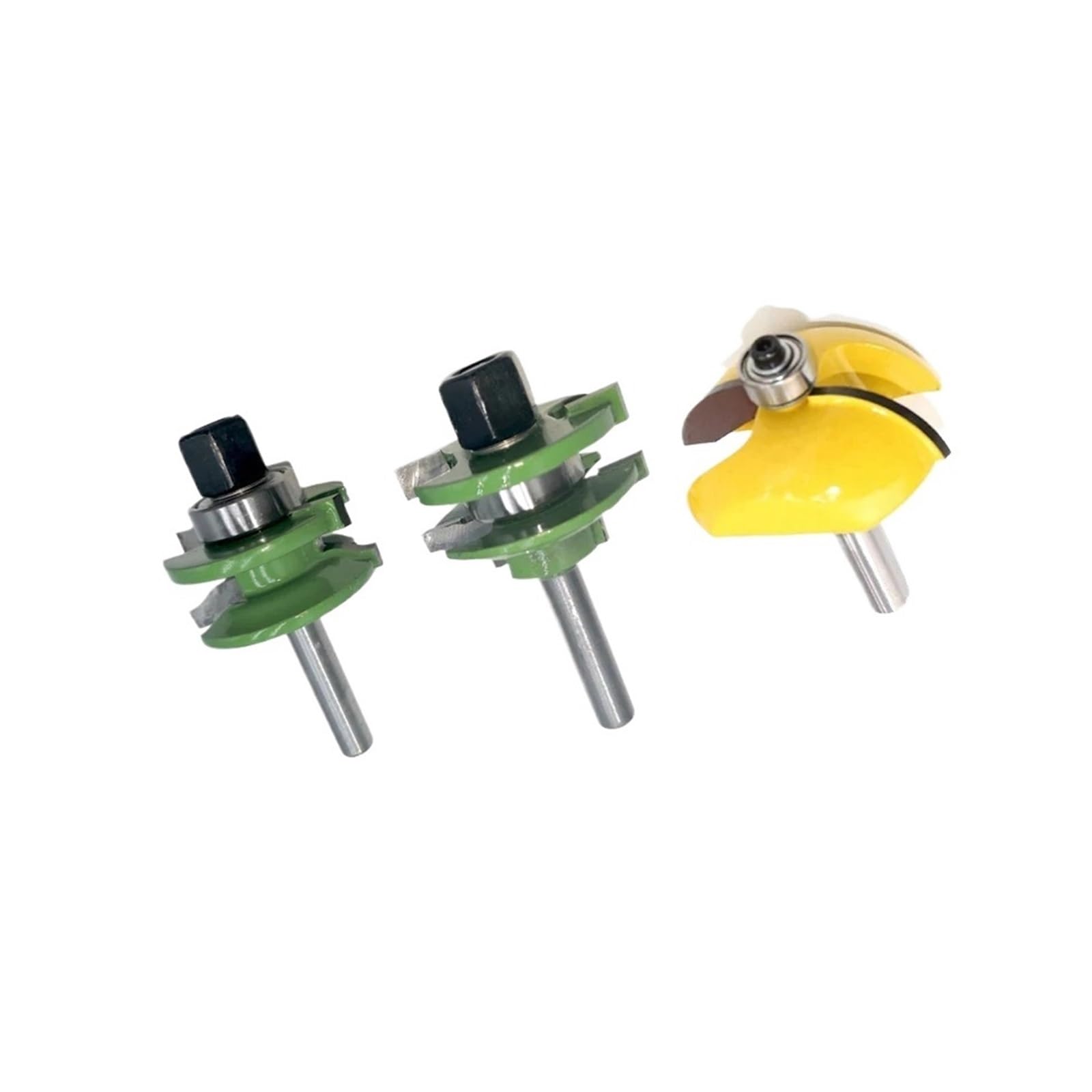3 Sztuk/zestaw 8MM Frez Trzpieniowy Rzeźba W Drewnie Duży Typ Panel Drzwi Router Bit Frezy Podniesiona Szafka Do Obróbki Drewna