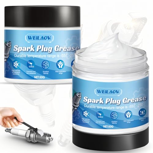 WEILAOK 2 Piezas Grasa de Silicona, Grasa Silicona, Grasa para Bujias, Grasa, Adecuado para Piezas de Alto Voltaje Como Bujías de Automóviles, Manguitos de Goma de Bobinas