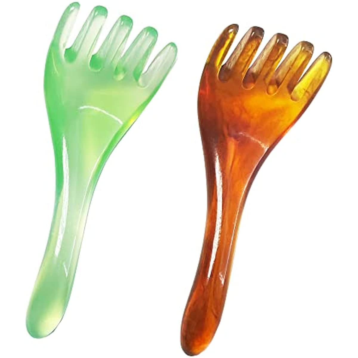 Head Massage Facial Yoga,Head Yoga Wrinkle Removal Gua Sha Massage Tool, Anti-Aging Anti-Wrinkle Anti-Wrinkle Tool Set, Bionic Hand Tools, Suitable for Head, face, Body, Legs and Back