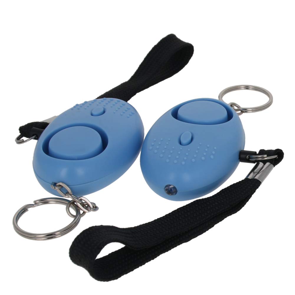Othmro Safe Sound Personal Alarm 2 Pack 130DB Personal Security Alarm Keychain with LED Lights, Emergency Safety Alarm for Women, Men, Children, Elderly Light Blue