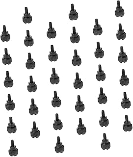 CAXUSD 100pcs Computer Case Screws PC Screws Thumb Screws Chassis Fixing Screw Computer Part Computer Accessory Computer Supply Computer Chassis Screw Practical Screw Various Black