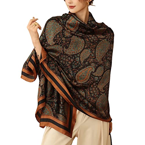 Women Scarf Headscarf Silk Feeling Scarf Fashion Scarves Long Lightweight Shawls for Women