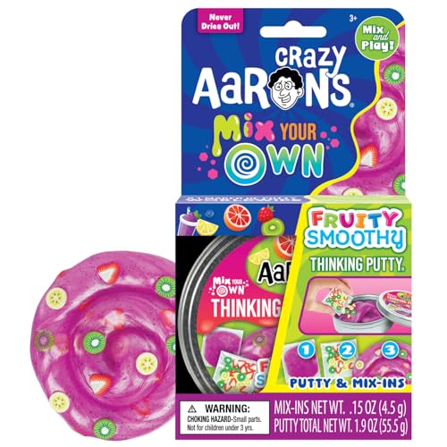 Crazy Aarons Thinking Putty - Fruity Smoothy - Mix Your Own Fruity Putty for Kids and Adults - Creative and Endless Fun Stress Relief Therapy Toys Never Dries Out