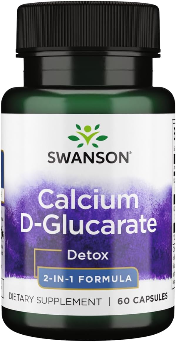 Swanson Calcium D-Glucarate Detox Support 250 mg, 60 Capsules