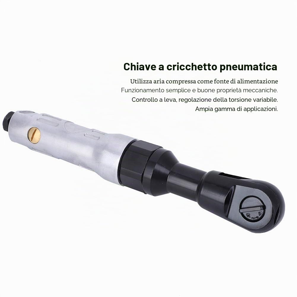 Cricchetto Pneumatico Chiave utensili pneumatici chiavi pneumatiche a Percussione Angolare da 1/2 Pollice Torsione a Coppia per Impieghi Gravosi 45ft-lbs